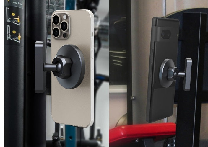 Magnetic Gym Phone Holder – Hands-Free Filming, Timers & Workout Recording