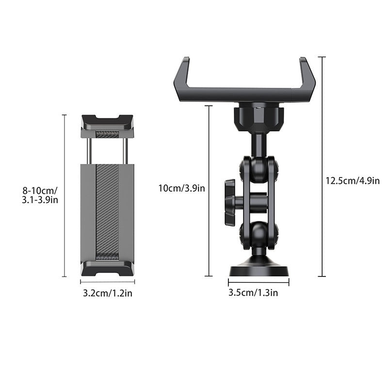Aluminum Alloy Double Magnetic Gym Spinning Treadmill Lazy Phone Holder