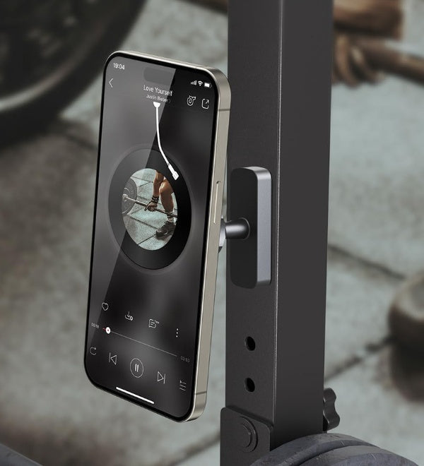 Magnetic Gym Phone Holder – Hands-Free Filming, Timers & Workout Recording